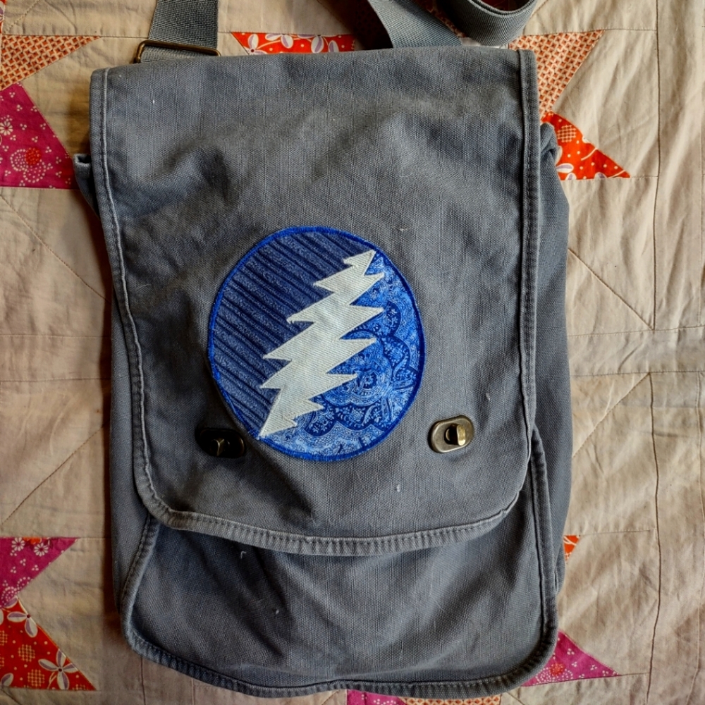 Grateful Dead bolt messenger bag